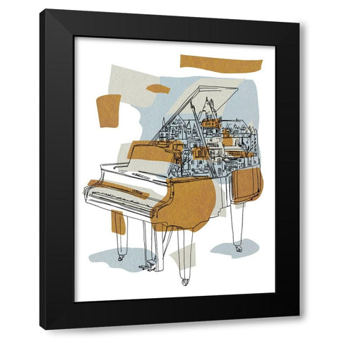 Rehearsal I Black Modern Wood Framed Art Print by Wang, Melissa