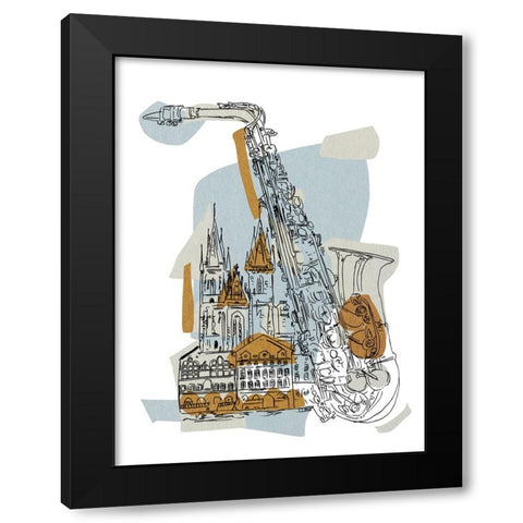 Rehearsal II Black Modern Wood Framed Art Print with Double Matting by Wang, Melissa