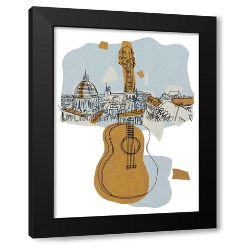 Rehearsal III Black Modern Wood Framed Art Print with Double Matting by Wang, Melissa