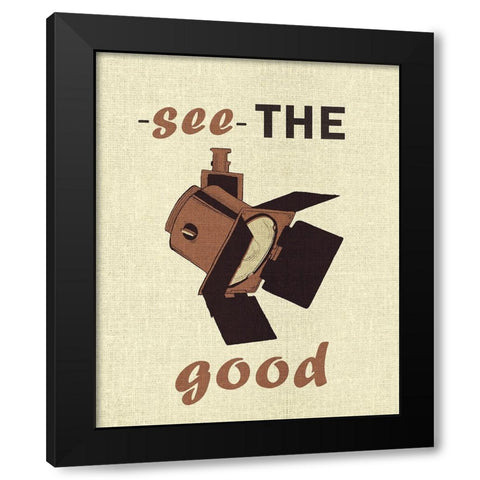 Movie Time I Black Modern Wood Framed Art Print by Wang, Melissa