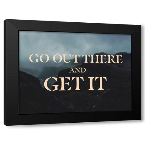 Bro-Inspo V Black Modern Wood Framed Art Print with Double Matting by Green, Jacob