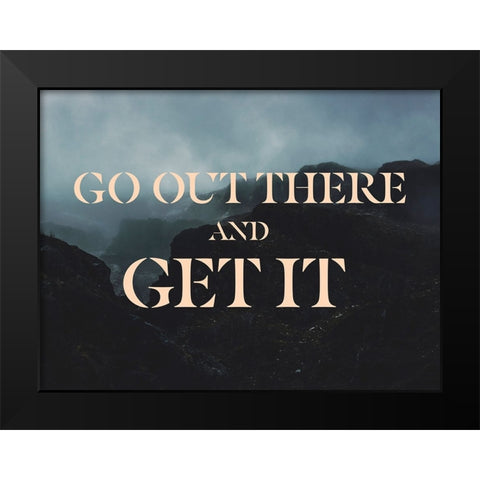 Bro-Inspo V Black Modern Wood Framed Art Print by Green, Jacob