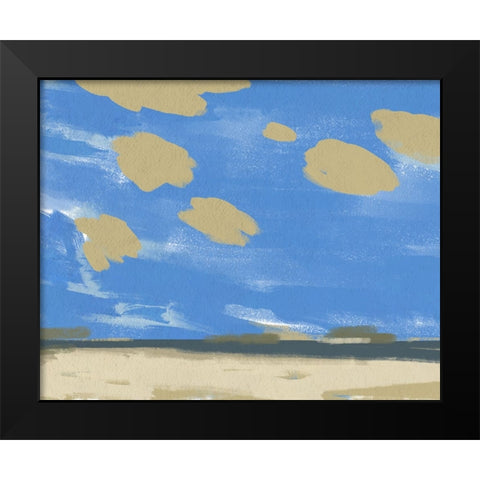 Textured Beachscape I Black Modern Wood Framed Art Print by Green, Jacob