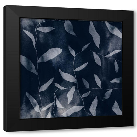 Shadowy Vines I Black Modern Wood Framed Art Print with Double Matting by Barnes, Victoria