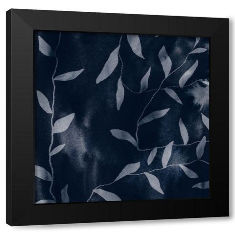 Shadowy Vines III Black Modern Wood Framed Art Print with Double Matting by Barnes, Victoria