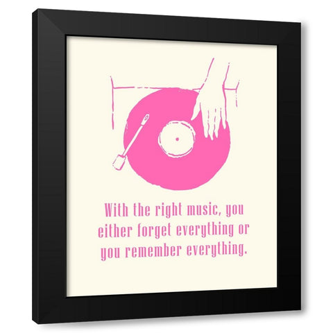 Sweet Melody I Black Modern Wood Framed Art Print with Double Matting by Wang, Melissa