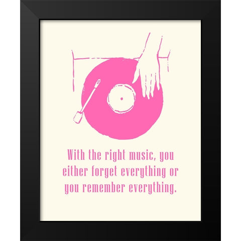 Sweet Melody I Black Modern Wood Framed Art Print by Wang, Melissa