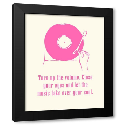 Sweet Melody III Black Modern Wood Framed Art Print by Wang, Melissa