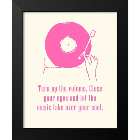 Sweet Melody III Black Modern Wood Framed Art Print by Wang, Melissa