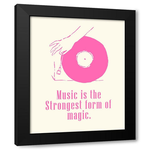 Sweet Melody IV Black Modern Wood Framed Art Print with Double Matting by Wang, Melissa