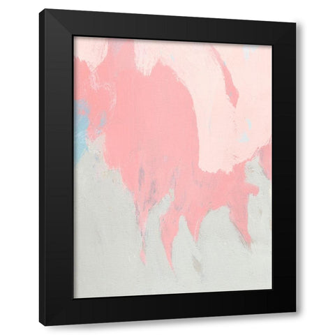 Blushing Abstract II Black Modern Wood Framed Art Print with Double Matting by Green, Jacob