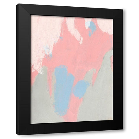 Blushing Abstract III Black Modern Wood Framed Art Print by Green, Jacob