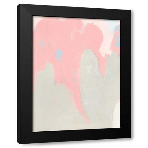 Blushing Abstract IV Black Modern Wood Framed Art Print by Green, Jacob