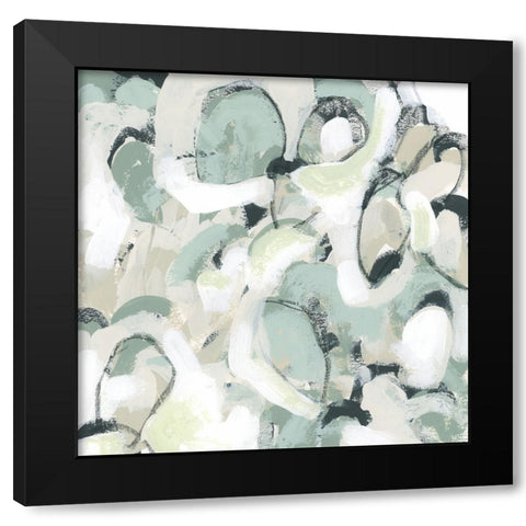 Sage Scales I Black Modern Wood Framed Art Print with Double Matting by Vess, June Erica