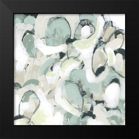Sage Scales I Black Modern Wood Framed Art Print by Vess, June Erica