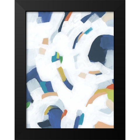 Bright Orbit II Black Modern Wood Framed Art Print by Vess, June Erica