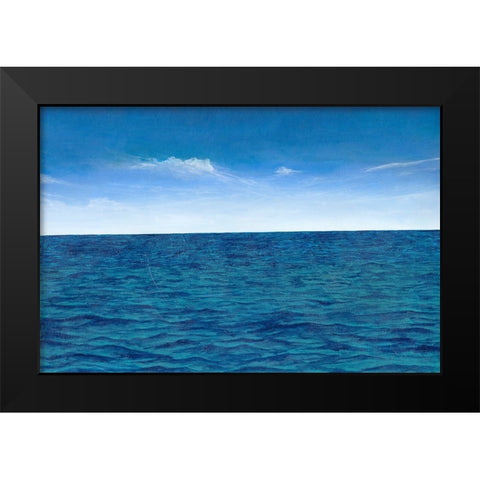 Open Water I Black Modern Wood Framed Art Print by Willett, Michael