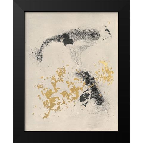 Charcoal Remnants I Black Modern Wood Framed Art Print by Willett, Michael