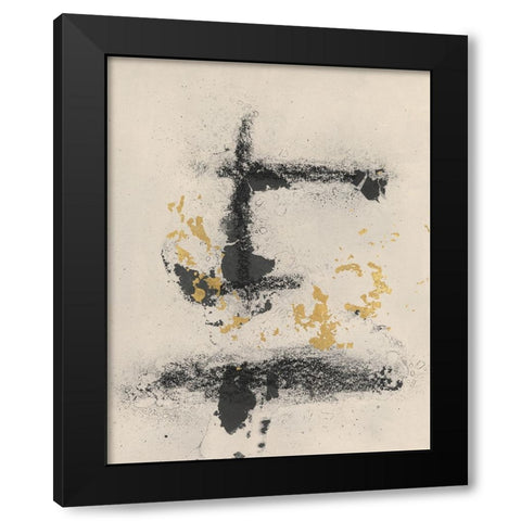 Charcoal Remnants II Black Modern Wood Framed Art Print by Willett, Michael