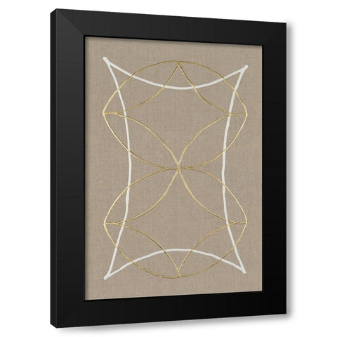 Hyperbola I Black Modern Wood Framed Art Print with Double Matting by Lam, Vanna