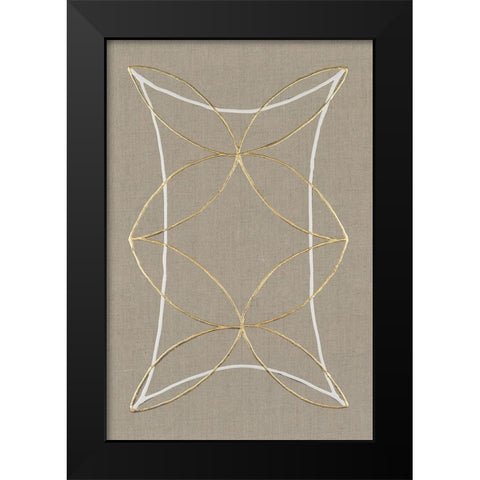 Hyperbola II Black Modern Wood Framed Art Print by Lam, Vanna