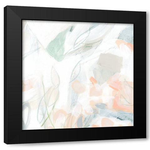 Granite Biome IV Black Modern Wood Framed Art Print by Vess, June Erica