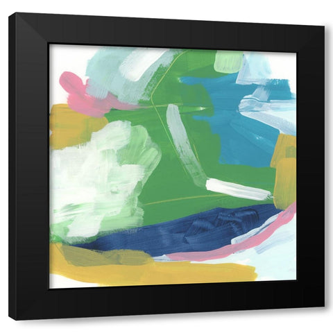 Color Migration II Black Modern Wood Framed Art Print by Vess, June Erica