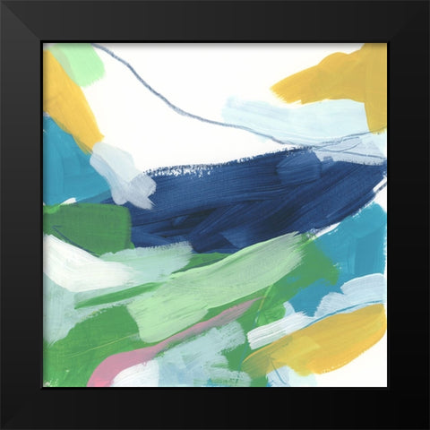 Color Migration IV Black Modern Wood Framed Art Print by Vess, June Erica