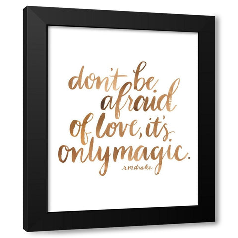 Loving You III Black Modern Wood Framed Art Print with Double Matting by Popp, Grace