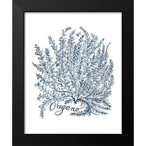 Summer Herb Garden Sketches II Black Modern Wood Framed Art Print by Marr, Laura