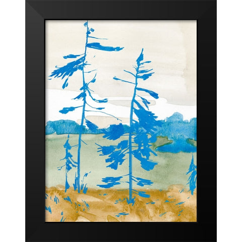 Cerulean Spruce I Black Modern Wood Framed Art Print by Green, Jacob