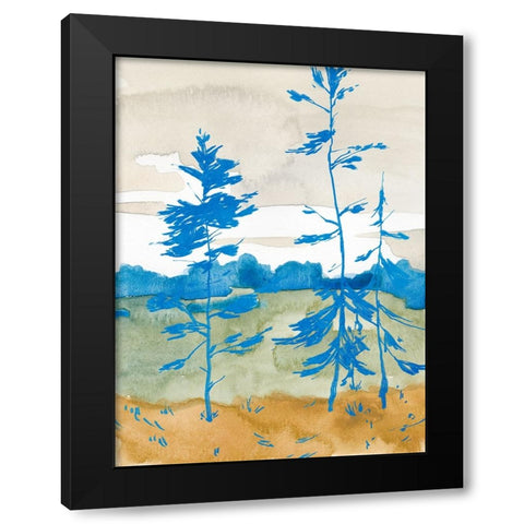 Cerulean Spruce II Black Modern Wood Framed Art Print by Green, Jacob