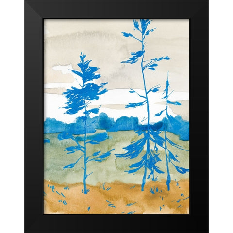 Cerulean Spruce II Black Modern Wood Framed Art Print by Green, Jacob