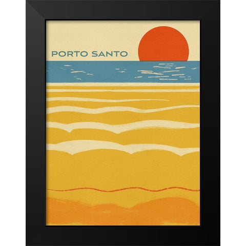 Summer Abroad I Black Modern Wood Framed Art Print by Green, Jacob