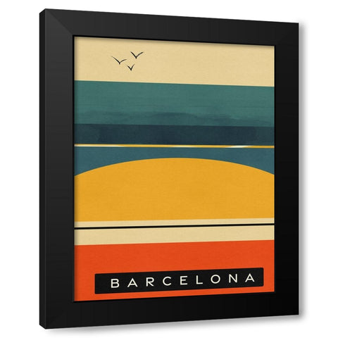 Summer Abroad II Black Modern Wood Framed Art Print with Double Matting by Green, Jacob