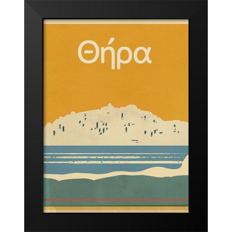 Summer Abroad III Black Modern Wood Framed Art Print by Green, Jacob