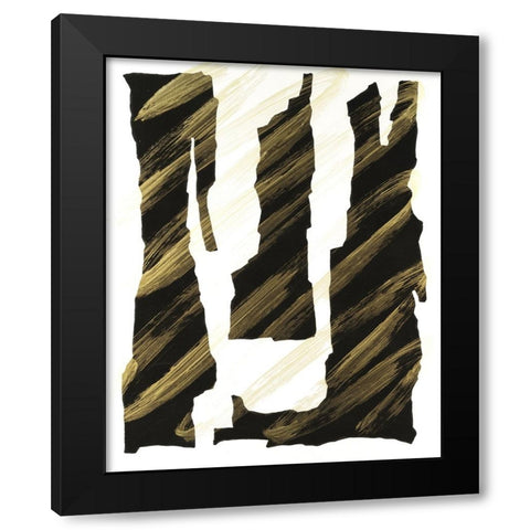 Onyx Obelisks I Black Modern Wood Framed Art Print by Willett, Michael
