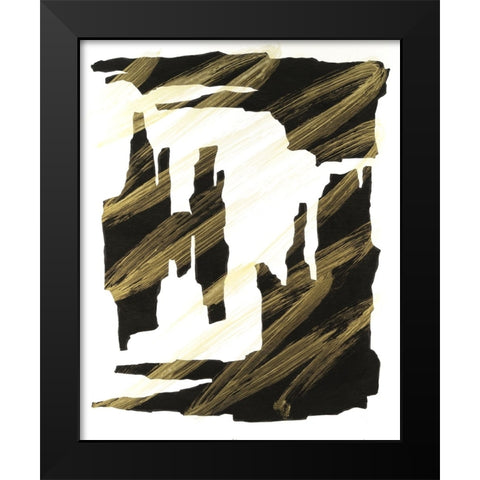 Onyx Obelisks II Black Modern Wood Framed Art Print by Willett, Michael