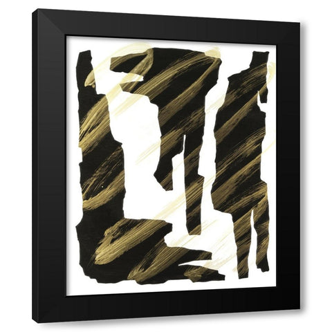 Onyx Obelisks III Black Modern Wood Framed Art Print by Willett, Michael