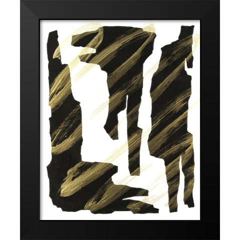 Onyx Obelisks III Black Modern Wood Framed Art Print by Willett, Michael