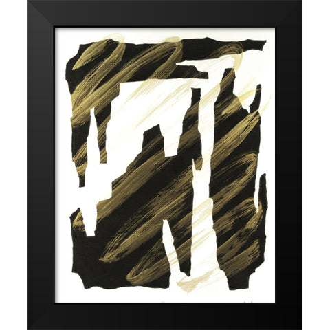 Onyx Obelisks IV Black Modern Wood Framed Art Print by Willett, Michael
