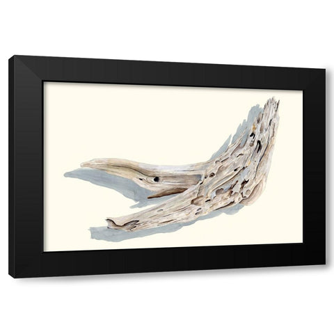 Driftwood Study III Black Modern Wood Framed Art Print with Double Matting by Willett, Michael
