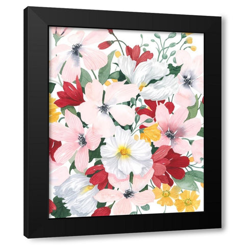 Spring Bliss II Black Modern Wood Framed Art Print with Double Matting by Popp, Grace
