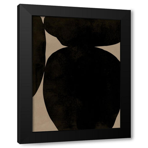 Heirloom Orbs II Black Modern Wood Framed Art Print with Double Matting by Green, Jacob