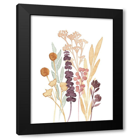 Gathered Bouquet III Black Modern Wood Framed Art Print with Double Matting by Warren, Annie