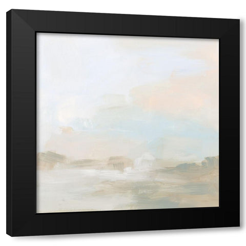 Cream Vista II Black Modern Wood Framed Art Print with Double Matting by Vess, June Erica