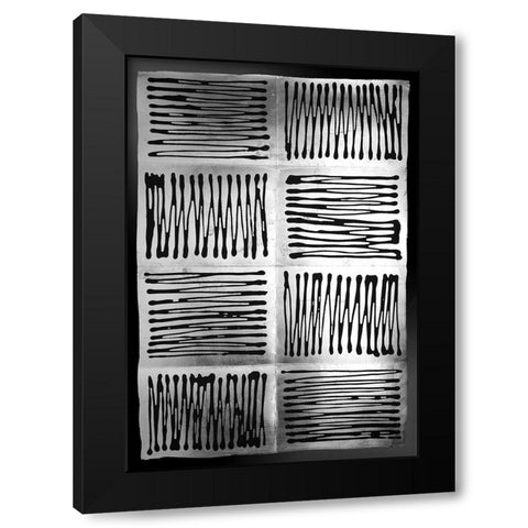 Galvanize II Black Modern Wood Framed Art Print by Lam, Vanna