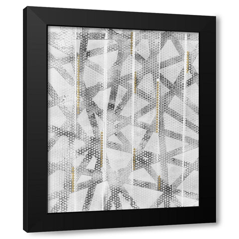 Stippled I Black Modern Wood Framed Art Print by Lam, Vanna