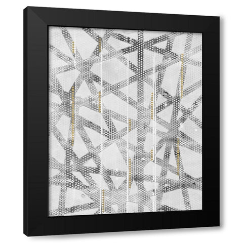 Stippled II Black Modern Wood Framed Art Print by Lam, Vanna