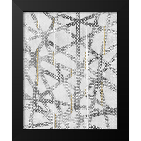Stippled II Black Modern Wood Framed Art Print by Lam, Vanna